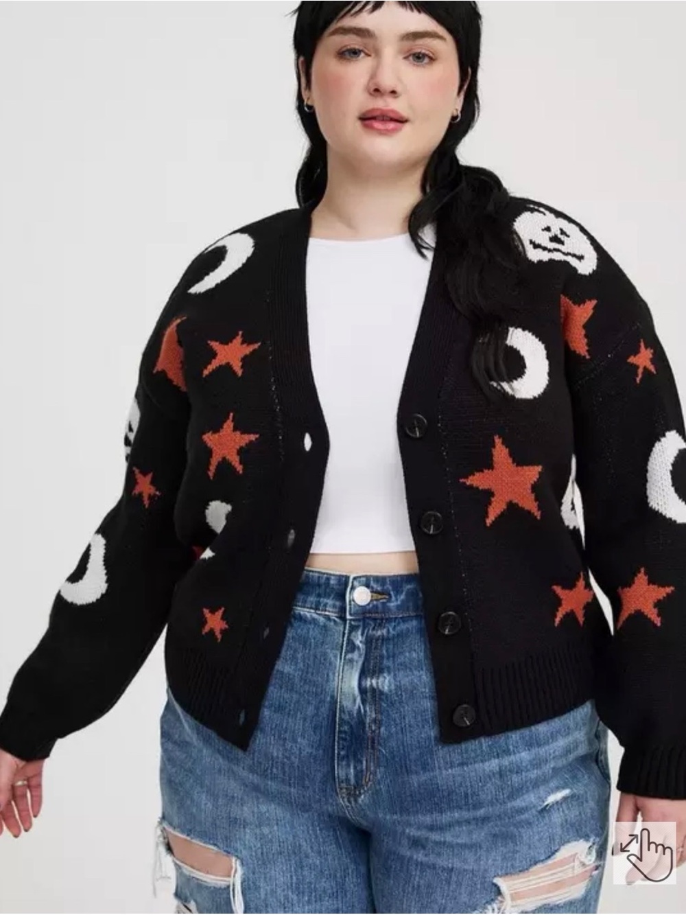 Torrid Halloween Button-Up Cardigan 👻